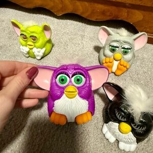5 Hard Plastic Furby Dolls